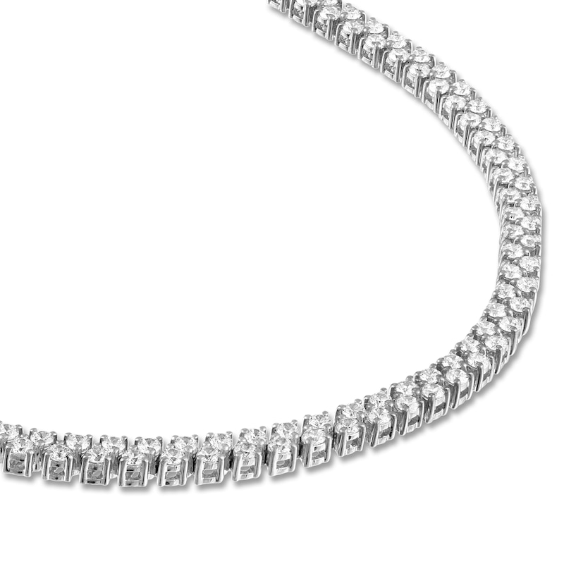 Main Image 2 of Diamond Riviera Necklace 8 ct tw 14K White Gold 16"