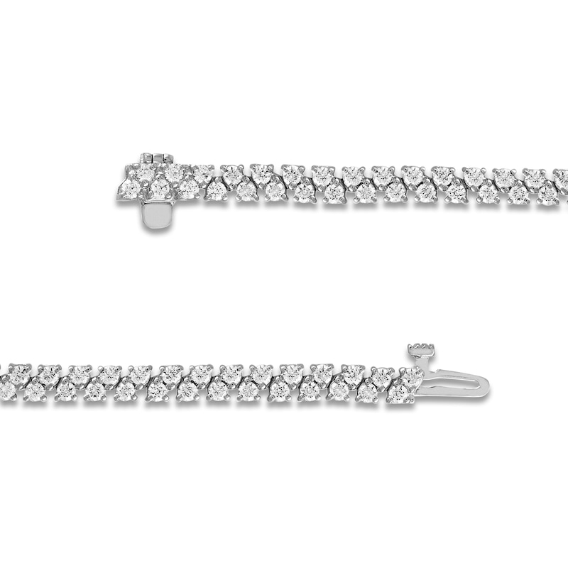 Main Image 3 of Diamond Riviera Necklace 8 ct tw 14K White Gold 16"