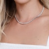 Thumbnail Image 4 of Diamond Riviera Necklace 8 ct tw 14K White Gold 16"