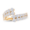 Thumbnail Image 1 of Diamond Two-Row Bypass Ring 1-5/8 ct tw 14K Yellow Gold