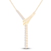 Thumbnail Image 3 of Brilliant Moments Diamond Y Necklace 1 ct tw 14K Yellow Gold 18"