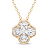 Thumbnail Image 1 of Diamond Clover Necklace 1 ct tw 10K Yellow Gold 18"