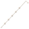 Thumbnail Image 1 of Multi-Diamond Shield Link Station Bracelet 3/4 ct tw 14K Yellow Gold 7.5"