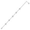 Thumbnail Image 1 of Diamond Shield-Shaped Link Bracelet 1/2 ct tw 14K White Gold 7.5"