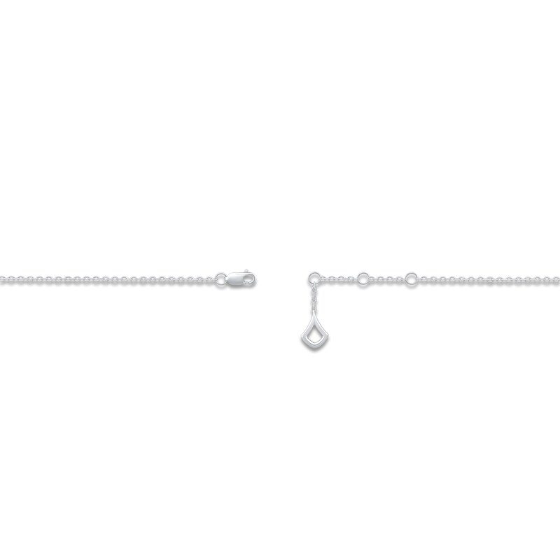 Main Image 2 of Diamond Shield-Shaped Link Bracelet 1/2 ct tw 14K White Gold 7.5"