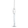 Thumbnail Image 2 of Diamond Shield Necklace 1/3 ct tw 14K White Gold 18"