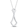 Thumbnail Image 4 of Diamond Shield Necklace 1/3 ct tw 14K White Gold 18"
