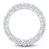 Thumbnail Image 2 of Certified Oval-Cut Diamond Eternity Band 4-1/2 - 5-3/8 ct tw 14K White Gold