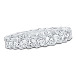 Certified Princess-Cut Diamond Eternity Band 1-5/8 - 2 ct tw 14K White Gold