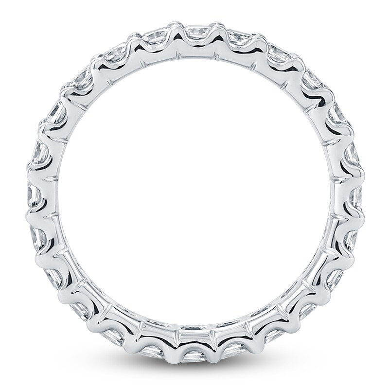 Main Image 2 of Certified Princess-Cut Diamond Eternity Band 1-5/8 - 2 ct tw 14K White Gold