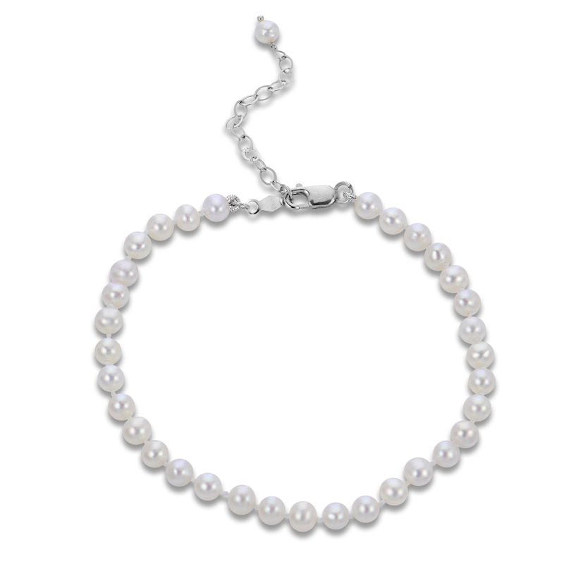Main Image 1 of Cultured Pearl Bracelet Sterling Silver 7.5"