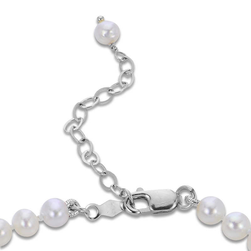 Main Image 2 of Cultured Pearl Bracelet Sterling Silver 7.5"