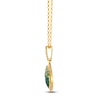 Thumbnail Image 2 of Le Vian Emerald Ombré Necklace 1/8 ct tw Diamonds 14K Honey Gold 19"