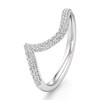 Thumbnail Image 4 of J'Lure Lab-Grown Diamond Contour Wedding Band 3/8 ct tw 18K White Gold