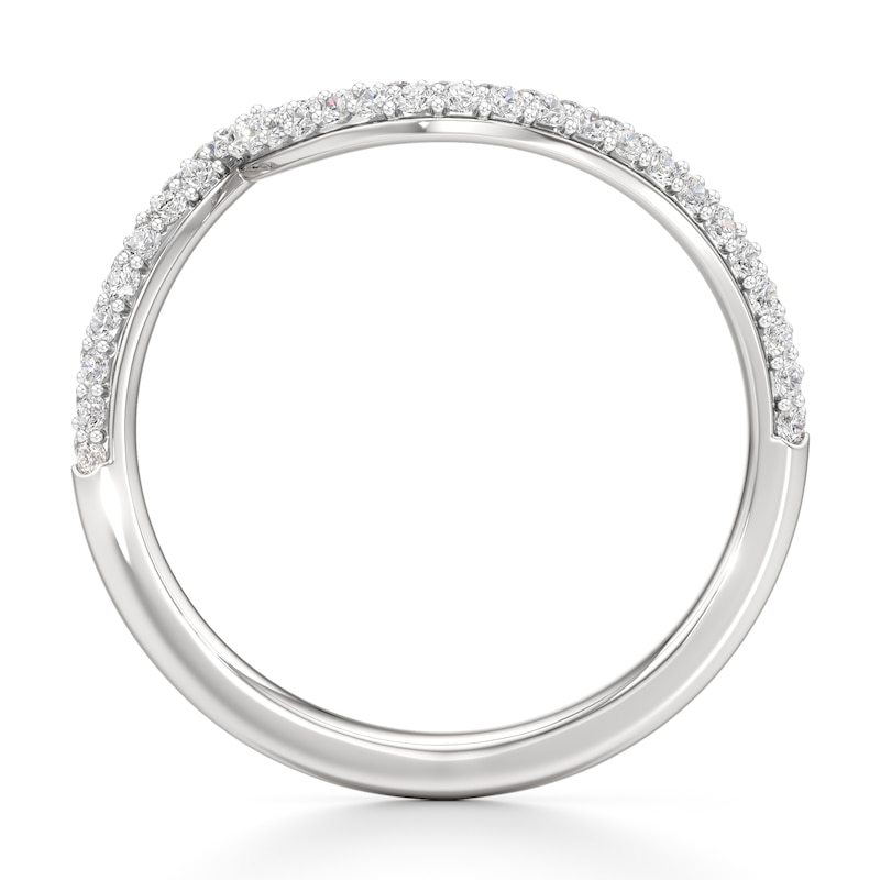 Main Image 2 of J'Lure Lab-Grown Diamond Contour Wedding Band 3/8 ct tw 18K White Gold