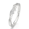 Thumbnail Image 4 of J'Lure Lab-Grown Diamond Scalloped Wedding Band 1/6 ct tw 18K White Gold