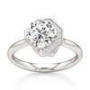 Thumbnail Image 1 of J'Lure Octagon Brilliant-Cut Lab-Grown Diamond Half-Halo Engagement Ring 2 ct tw 18K White Gold