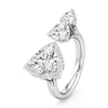 Thumbnail Image 4 of J'Lure Trillion Curved Brilliant-Cut Lab-Grown Diamond Engagement Ring 3-1/3 ct tw 18K White Gold