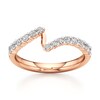 Thumbnail Image 1 of J'Lure Lab-Created Diamond Contour Wedding Band 3/8 ct tw 18K Rose Gold