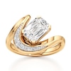 Thumbnail Image 1 of J'Lure Imperial-Emerald Step-Cut Lab-Grown Diamond Engagement Ring 2 ct tw 18K Yellow Gold