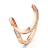 Thumbnail Image 4 of J'Lure Lab-Grown Diamond Contour Wedding Band 1/6 ct tw 18K Rose Gold