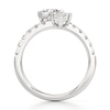 Thumbnail Image 2 of J'Lure Hexagon Brilliant-Cut Two-Stone Lab-Grown Diamond Engagement Ring 1-7/8 ct tw 18K White Gold