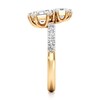 Thumbnail Image 3 of J'Lure Hexagon Step-Cut Two-Stone Lab-Grown Diamond Engagement Ring 1-3/4 ct tw 18K Yellow Gold