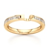 Thumbnail Image 1 of J'Lure Baguette-Cut Lab-Grown Diamond Contour Wedding Band 1/3 ct tw 18K Yellow Gold