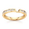 Thumbnail Image 1 of J'Lure Baguette-Cut Lab-Grown Diamond Contour Wedding Band 1/3 ct tw 18K Yellow Gold