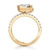 Thumbnail Image 2 of J'Lure Shield Step-Cut Lab-Created Diamond Spiral Engagement Ring 2-5/8 ct tw 18K Yellow Gold