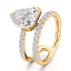 Thumbnail Image 4 of J'Lure Shield Step-Cut Lab-Created Diamond Spiral Engagement Ring 2-5/8 ct tw 18K Yellow Gold