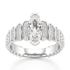Thumbnail Image 1 of J'Lure Moval Old-Cut Lab-Grown Diamond Engagement Ring 1-1/3 ct tw 18K White Gold