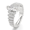 Thumbnail Image 4 of J'Lure Moval Old-Cut Lab-Grown Diamond Engagement Ring 1-1/3 ct tw 18K White Gold