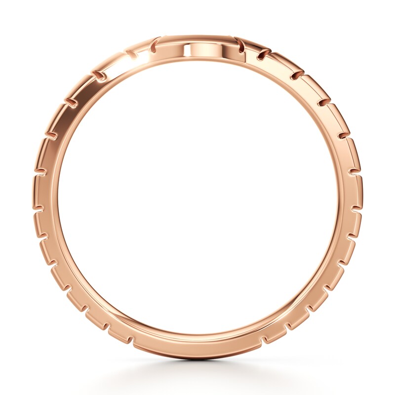 Main Image 2 of J'Lure Contour Wedding Band 18K Rose Gold