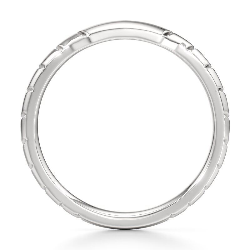 Main Image 2 of J'Lure Contour Wedding Band 18K White Gold