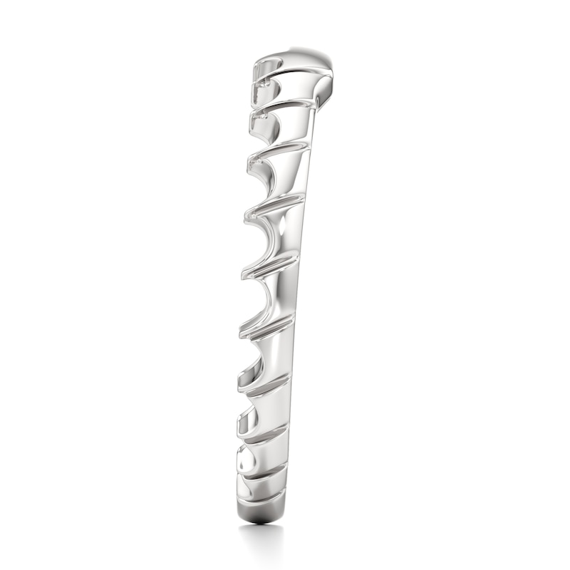 Main Image 3 of J'Lure Contour Wedding Band 18K White Gold
