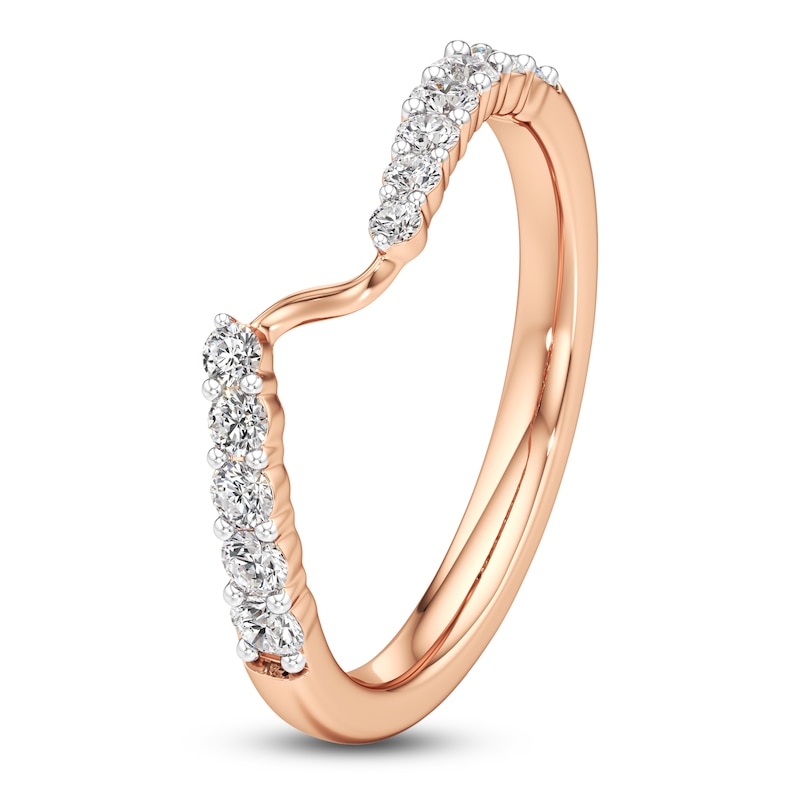 Main Image 2 of J'Lure Lab-Grown Diamond Wedding Band 1/3 ct tw 18K Rose Gold