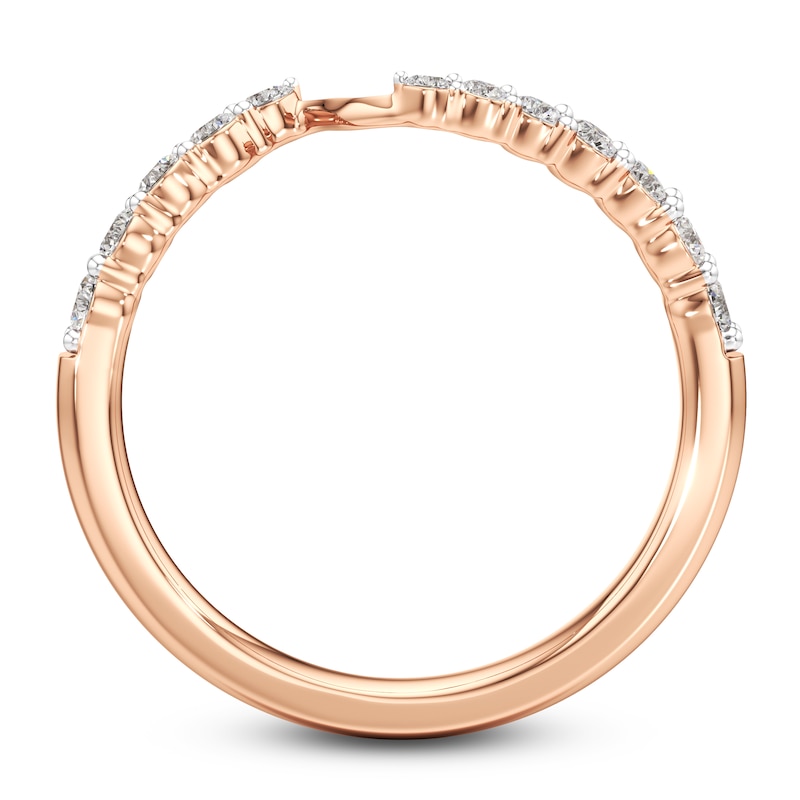 Main Image 4 of J'Lure Lab-Grown Diamond Wedding Band 1/3 ct tw 18K Rose Gold