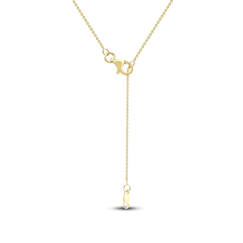 Main Image 5 of Rectangle-Cut Natural Ruby Pendant Necklace 1/4 ct tw 14K Yellow Gold