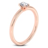 Thumbnail Image 2 of Certified Emerald-Cut Diamond Solitaire Engagement Ring 1/4 ct tw 18K Rose Gold (SI2/G)