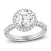 Thumbnail Image 1 of Round-Cut Lab-Grown Diamond Halo Engagement Ring 4 ct tw Platinum