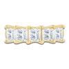 Thumbnail Image 3 of Princess-Cut Lab-Grown Diamond Five-Stone Anniversary Ring 3 ct tw 14K Yellow Gold