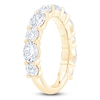Thumbnail Image 2 of Oval & Round-Cut Lab-Grown Diamond Alternating Anniversary Ring 2-1/2 ct tw 14K Yellow Gold