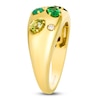 Thumbnail Image 2 of Le Vian Tramonto D'Oro Natural Emerald, Peridot, Chrome Diopside & Tsavorite Garnet Ring 1/20 ct tw Diamonds 14K Honey Gold