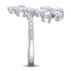 Thumbnail Image 3 of Shy Creation Pear-Shaped & Round-Cut Diamond Flower Bypass Ring 2 ct tw 14K White Gold SC55028142