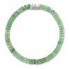 Thumbnail Image 2 of 1933 by Esquire Men's Natural Green Onyx & Aventurine Quartz Bead Bracelet Sterling Silver 8.5"