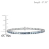 Thumbnail Image 3 of Square-Cut Natural London, Swiss & Sky Blue Topaz Bracelet Sterling Silver 7.5"