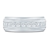 Thumbnail Image 3 of Men's Lab-Grown Diamond Milgrain-Edge Band 1-1/2 ct tw 14K White Gold