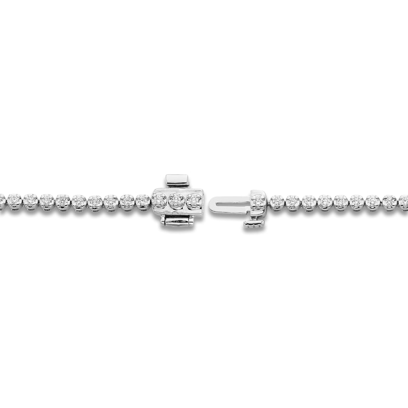 Main Image 3 of Brilliant Moments Diamond Tennis Bracelet 1 ct tw 14K White Gold 7.25"