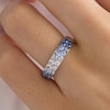 Thumbnail Image 4 of Le Vian Denim Ombré Sapphire Ring 14K Vanilla Gold